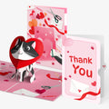 Crafty Love Cat Thank You Pop-Up Card and Sentiment Set
