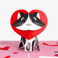 Crafty Love Cat Thank You Pop-Up Card and Sentiment Set