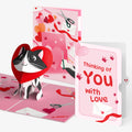 Crafty Love Cat Thinking of You Pop-Up Card and Sentiment Set