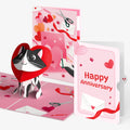 Crafty Love Cat Anniversary Pop-Up Card and Sentiment Set