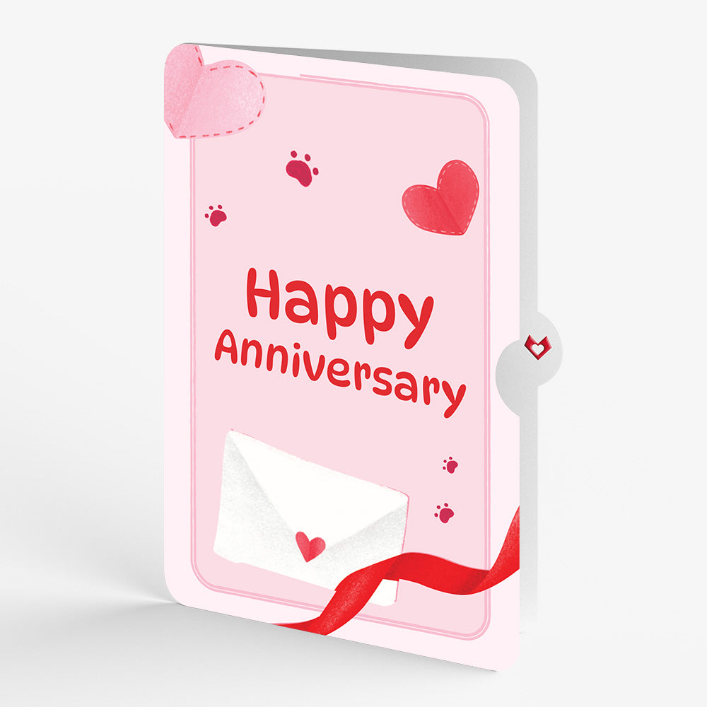 Crafty Love Cat Anniversary Pop-Up Card and Sentiment Set