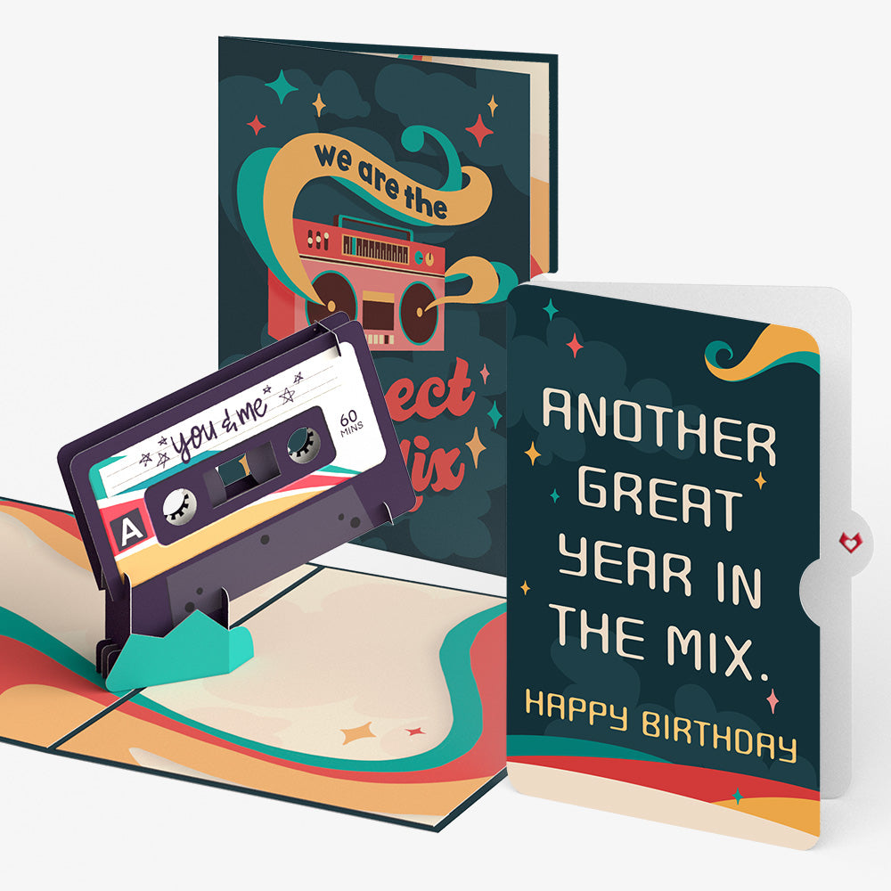 The Perfect Mixtape Birthday Pop-Up Card and Sentiment Set