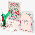 Whimsical Hummingbird Get Well Pop-Up Card and Sentiment Set