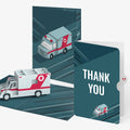 Ambulance Thank You Pop-Up Card and Sentiment Set