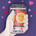 So Glad We Swiped Right 1st Anniversary Pop-Up Card and Sentiment Set