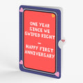 So Glad We Swiped Right 1st Anniversary Pop-Up Card and Sentiment Set