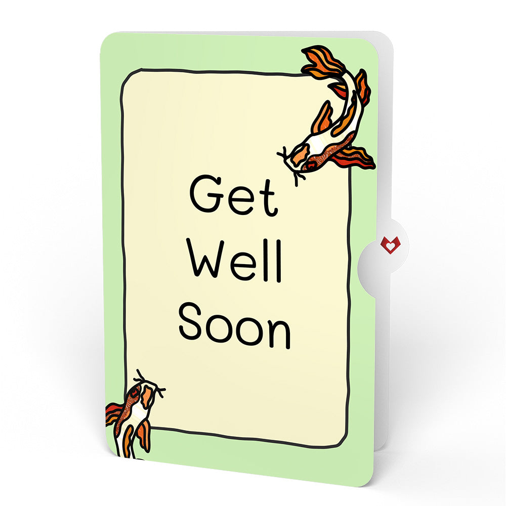 Quiet Moment Koi Pond Get Well Suncatcher Card and Sentiment Set