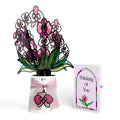 Orchid Gleam Thinking of You Suncatcher Bouquet and Sentiment Set