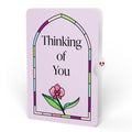 Orchid Gleam Thinking of You Suncatcher Bouquet and Sentiment Set