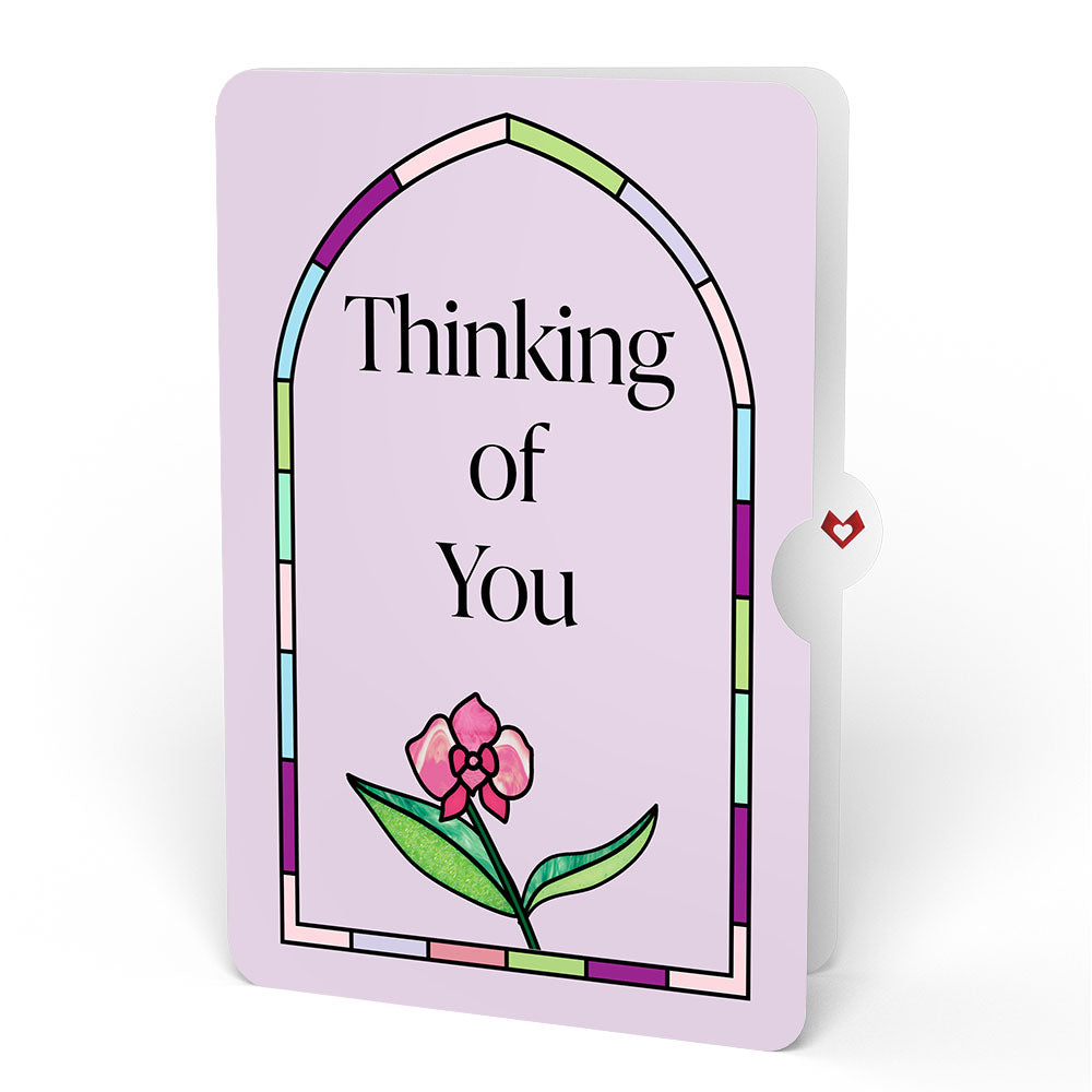 Orchid Gleam Thinking of You Suncatcher Bouquet and Sentiment Set