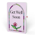 Orchid Gleam Get Well Suncatcher Bouquet and Sentiment Set