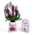 Orchid Gleam Thank You Suncatcher Bouquet and Sentiment Set