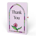 Orchid Gleam Thank You Suncatcher Bouquet and Sentiment Set