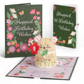 'Happiest Birthday Wishes' Floral Field Mouse Plushpop Card and Sentiment Set