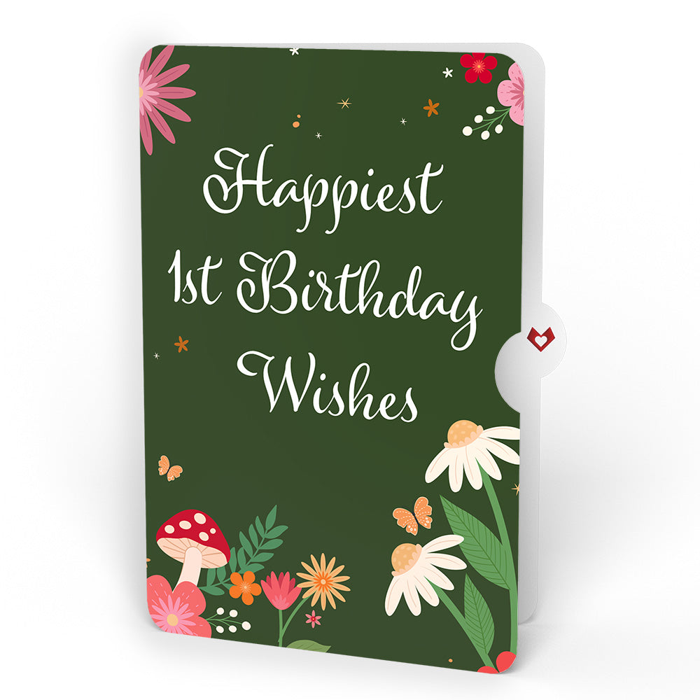 'Happiest Birthday Wishes' Floral Field Mouse Plushpop Card and Sentiment Set