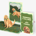 Playful Golden Retriever Sympathy Pop-Up Card and Sentiment Set