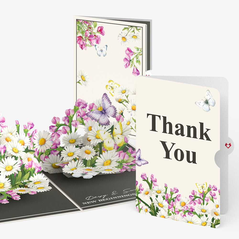 Born to Bloom: April Birth Month Flowers Thank You Pop-Up Card and Sentiment Set