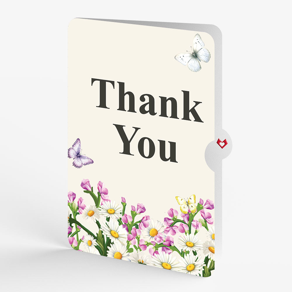 Born to Bloom: April Birth Month Flowers Thank You Pop-Up Card and Sentiment Set
