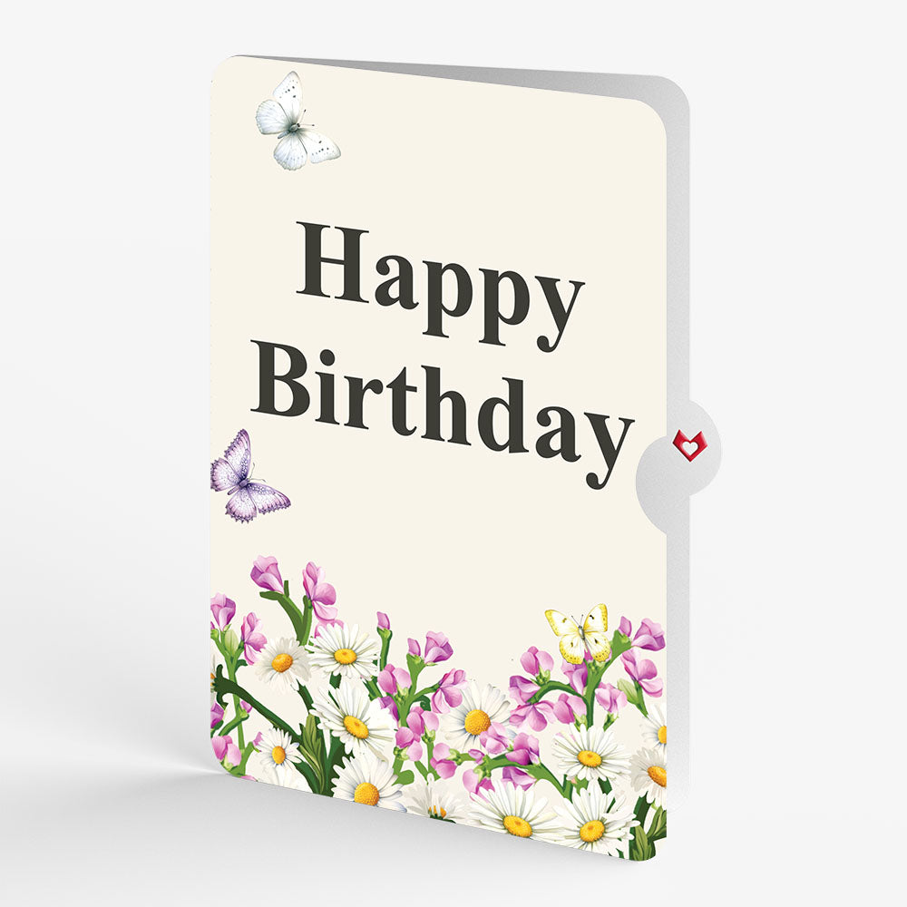 Born to Bloom: April Birth Month Flowers Birthday Pop-Up Card and Sentiment Set