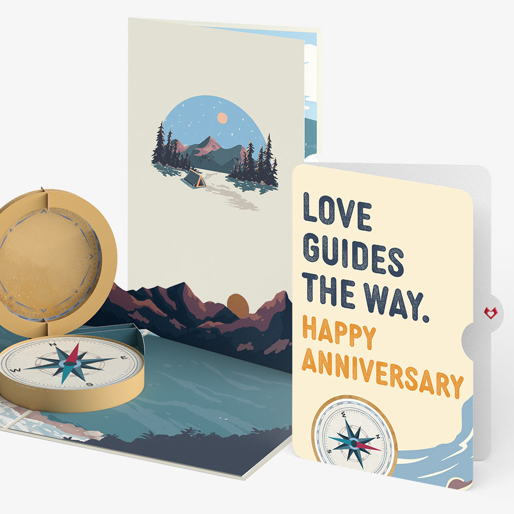 Classic Compass Anniversary Pop-Up Card and Sentiment Set