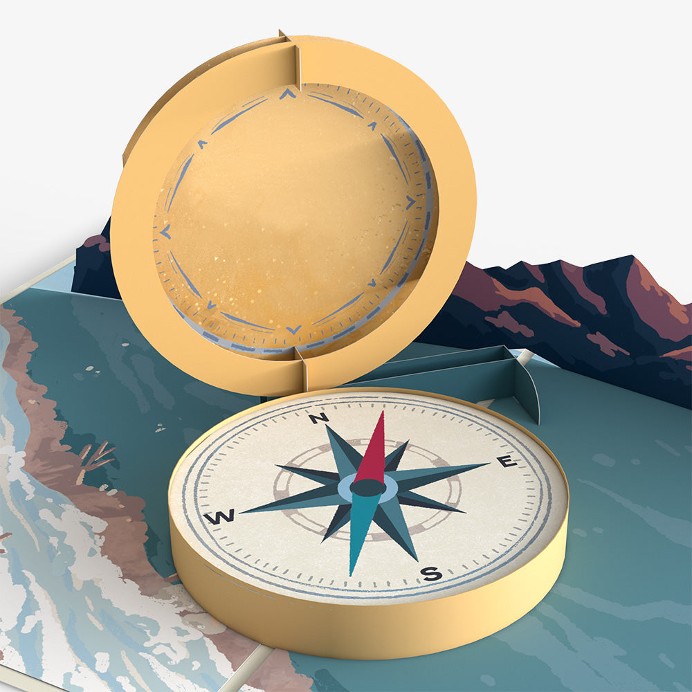 Classic Compass Birthday Pop-Up Card and Sentiment Set