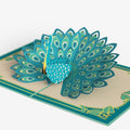 Art Deco Peacock Graduations Pop-Up Card and Sentiment Set