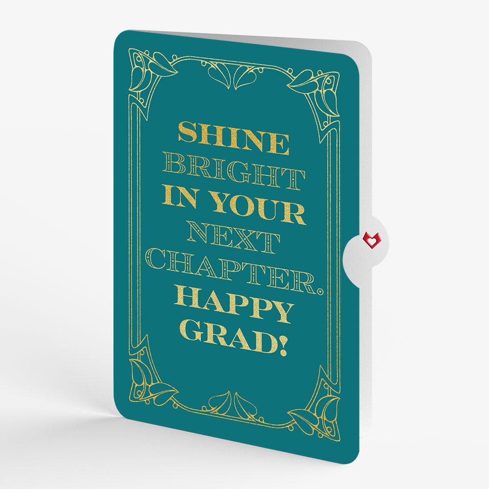 Art Deco Peacock Graduations Pop-Up Card and Sentiment Set