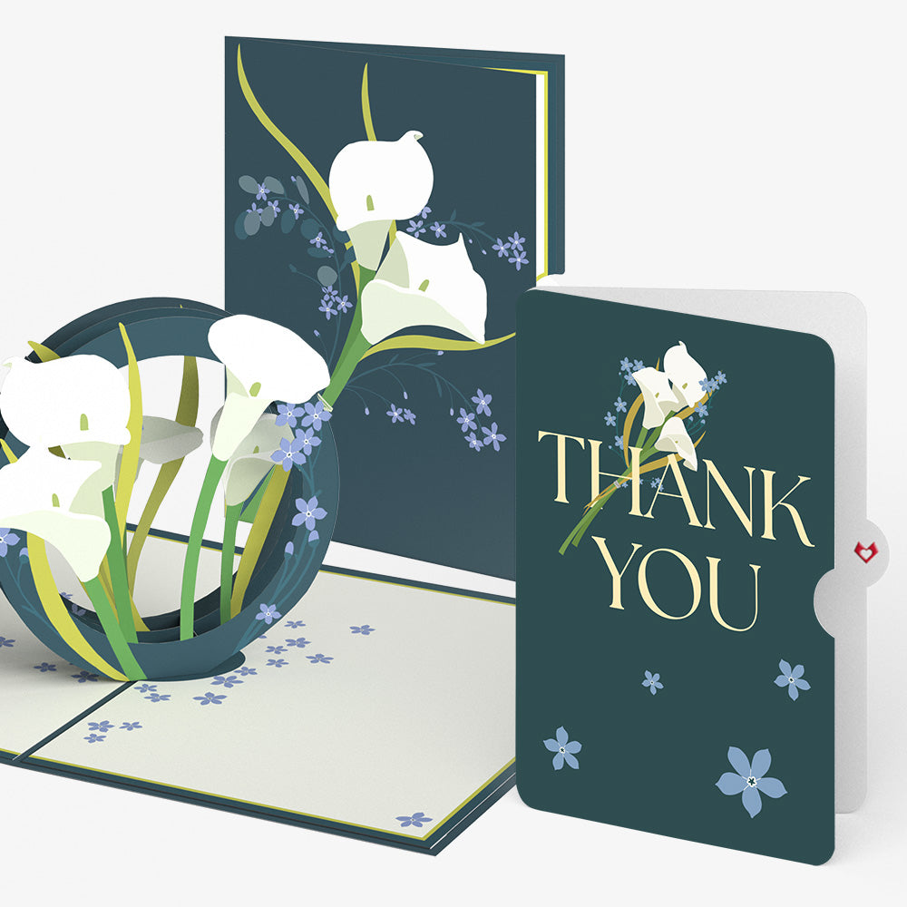 Calla Lily Thank You Pop-Up Card and Sentiment Set