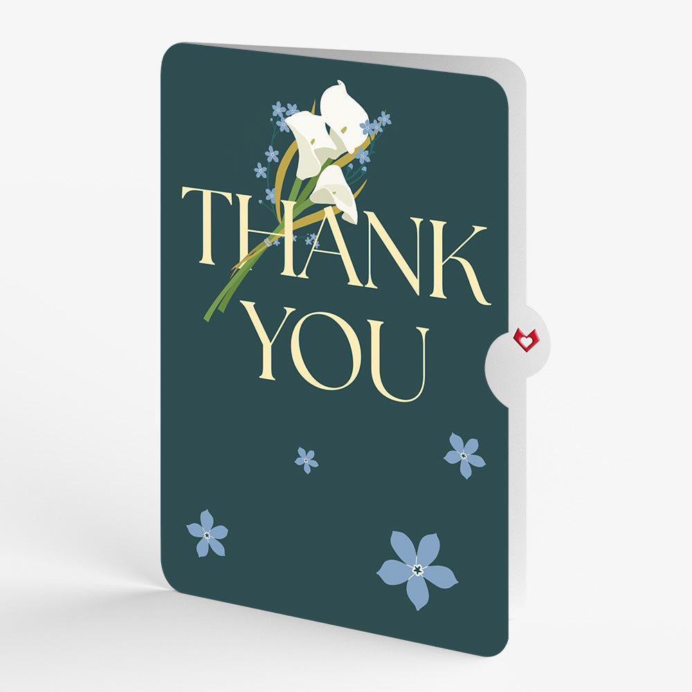 Calla Lily Thank You Pop-Up Card and Sentiment Set