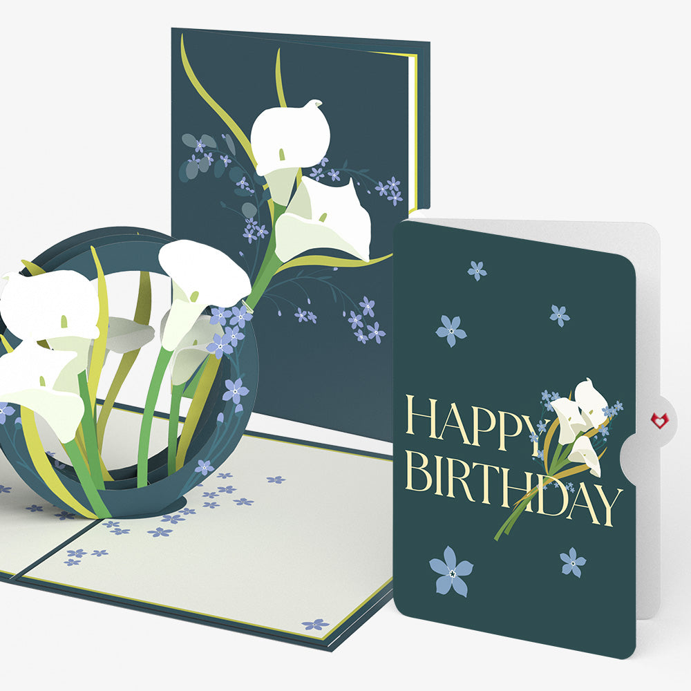 Calla Lily Birthday Pop-Up Card and Sentiment Set