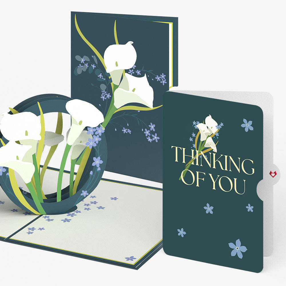 Calla Lily Thinking of You Pop-Up Card and Sentiment Set