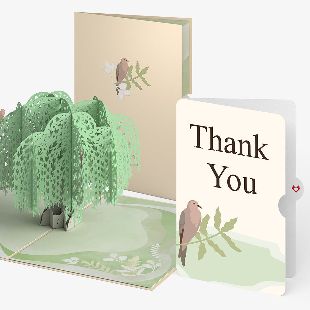 Willow Tree Doves Thank You Pop-Up Card and Sentiment Set