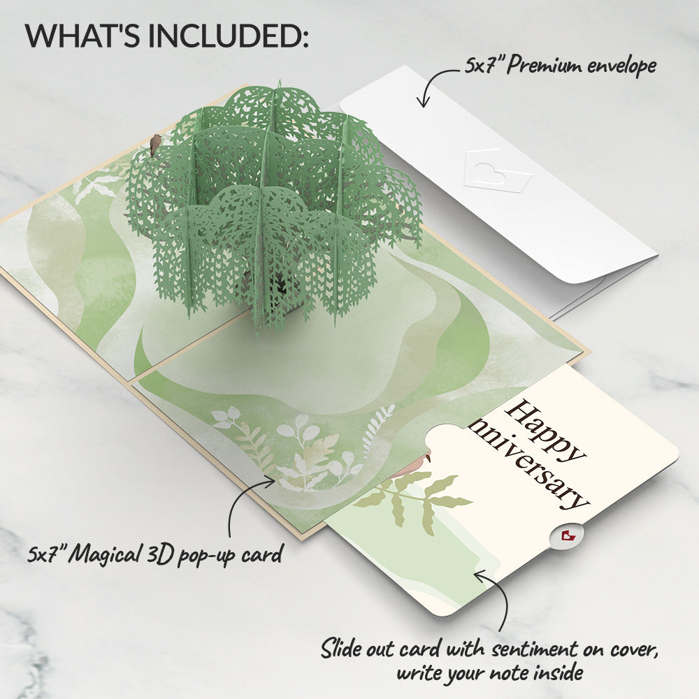 Willow Tree Doves Anniversary Pop-Up Card and Sentiment Set