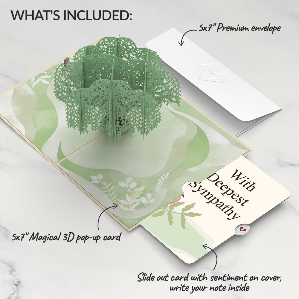 Willow Tree Doves Sympathy Pop-Up Card and Sentiment Set