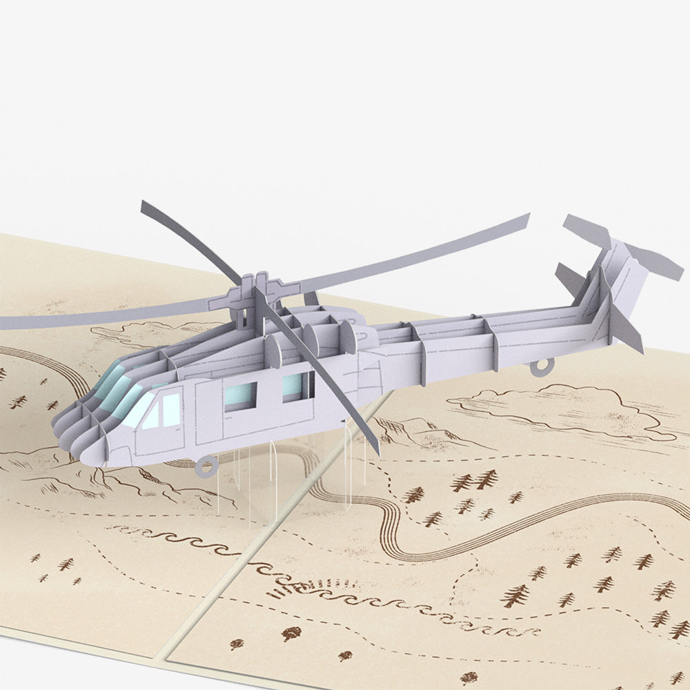 Helicopter Thank You Pop-Up Card and Sentiment Set