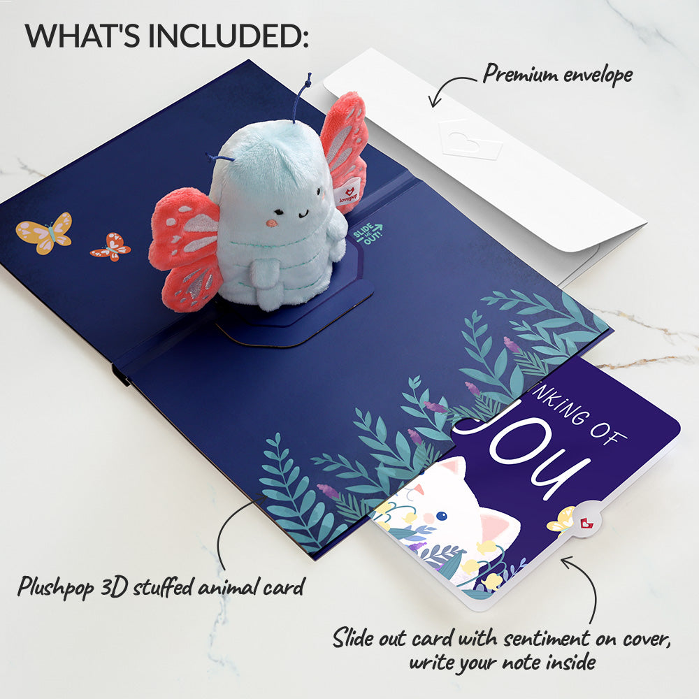 'Hi!' Butterfly Thinking of You Plushpop Card and Sentiment Set