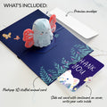 'Hi!' Butterfly Thank You Plushpop Card and Sentiment Set