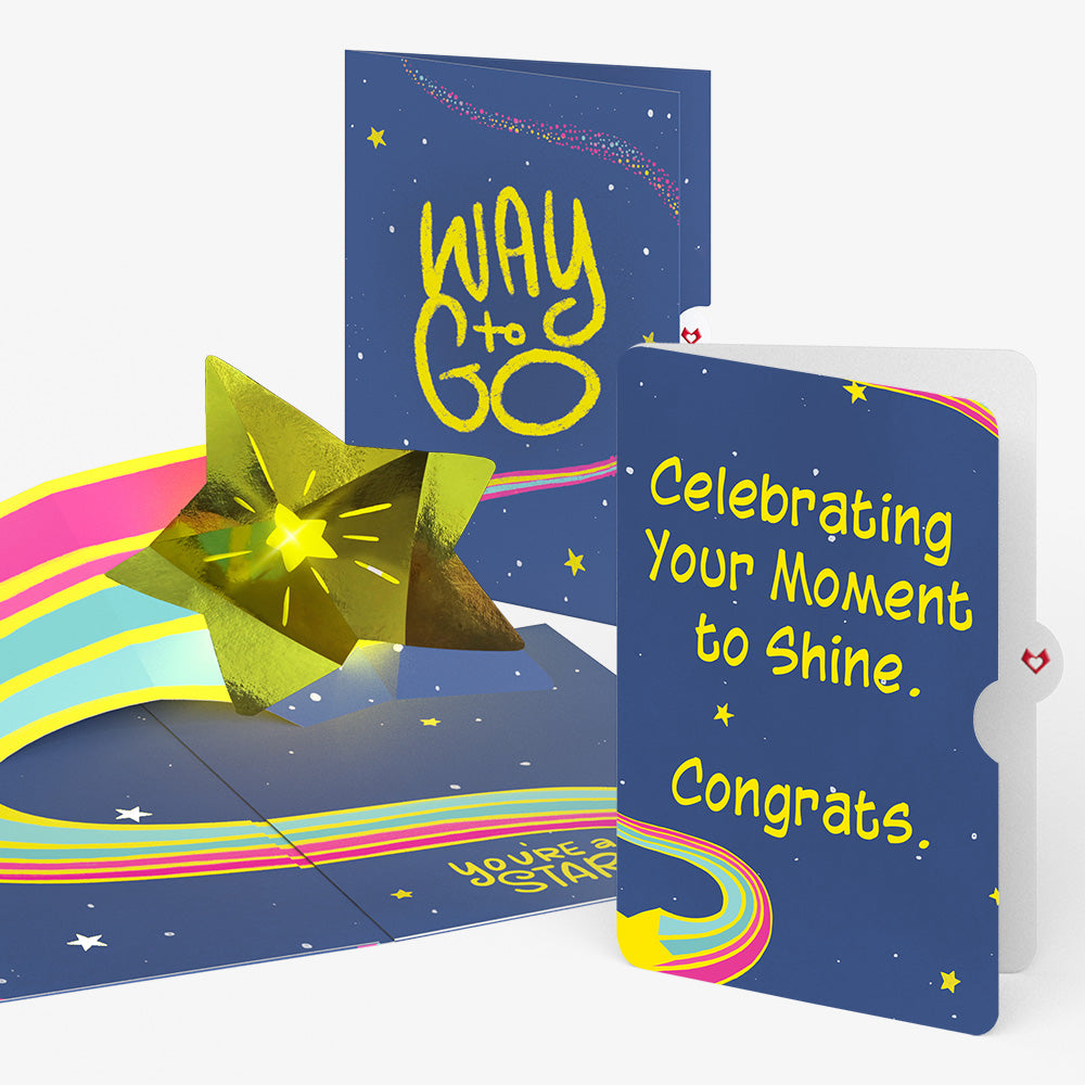 You're a Star Congratulations Light-Up Pop-Up Card and Sentiment Set