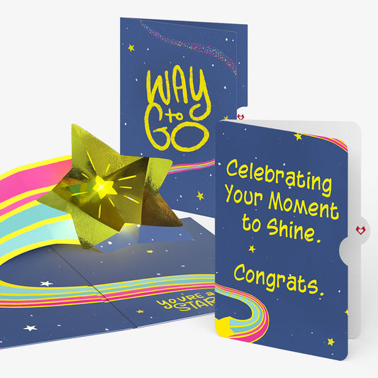 You're a Star Congratulations Light-Up Pop-Up Card and Sentiment Set