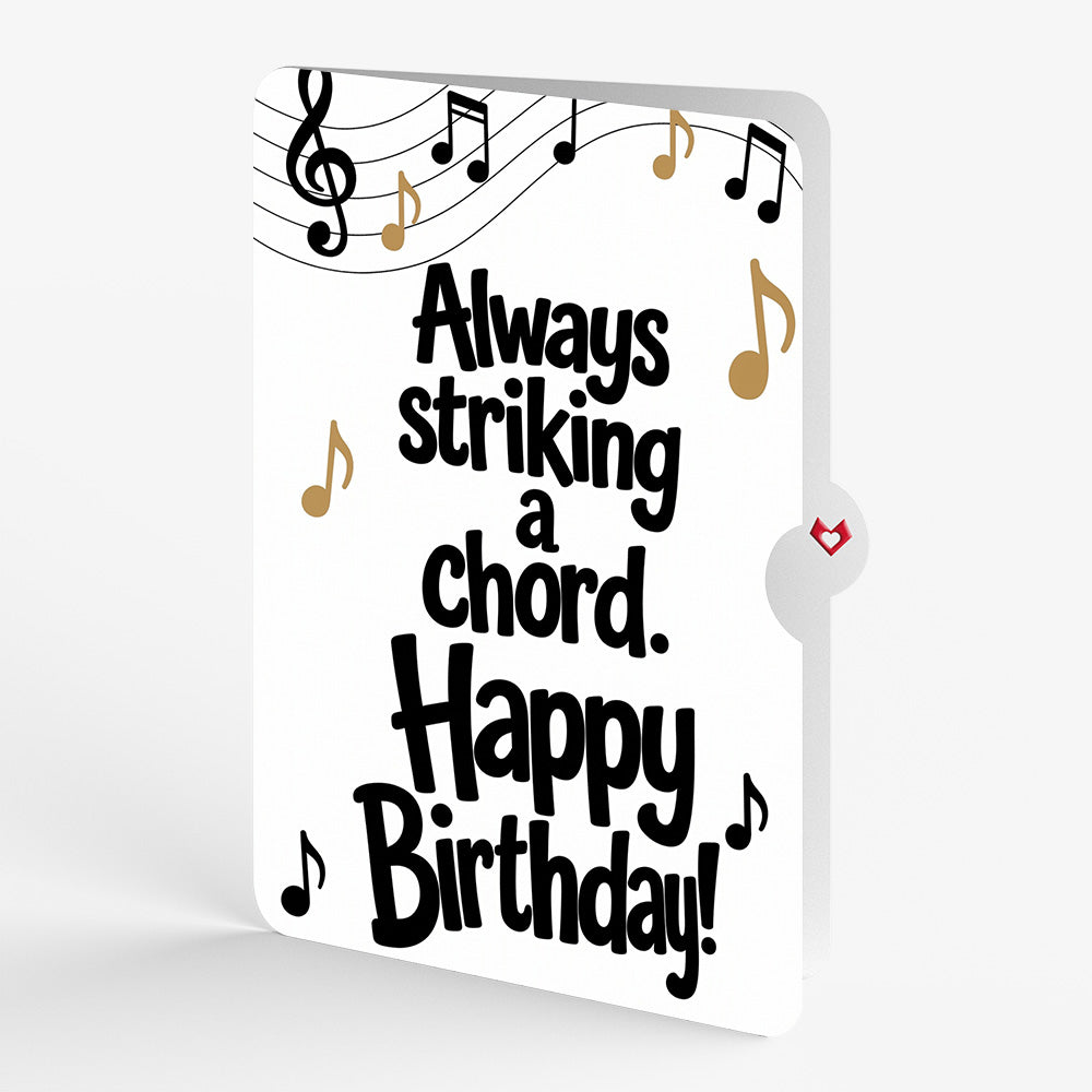 Acoustic Guitar Birthday Pop-Up Card and Striking a Chord Sentiment Set