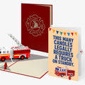 Fire Truck Birthday Pop-Up Card and Truck on Standby Sentiment Set
