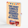 Fire Truck Birthday Pop-Up Card and Truck on Standby Sentiment Set