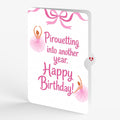 Ballet Slippers Birthday Pop-Up Card and Pirouetting Another Year Sentiment Set