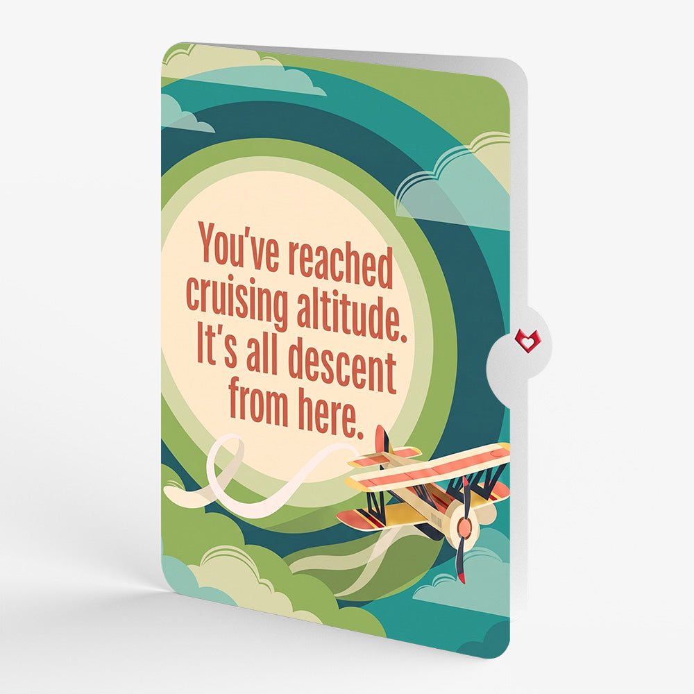 Vintage Plane Birthday Pop-Up Card and Cruising Altitude Sentiment Set