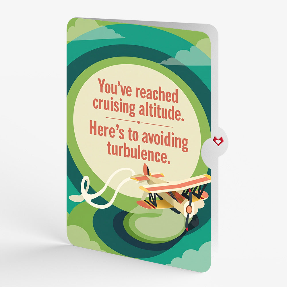 Vintage Plane Birthday Pop-Up Card and Avoiding Turbulence Sentiment Set