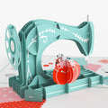 Classic Sewing Machine Birthday Pop-Up Card and Broke The Pattern Sentiment Set