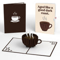 Coffee Cup Birthday Pop-Up Card and Dark Roast Sentiment Set