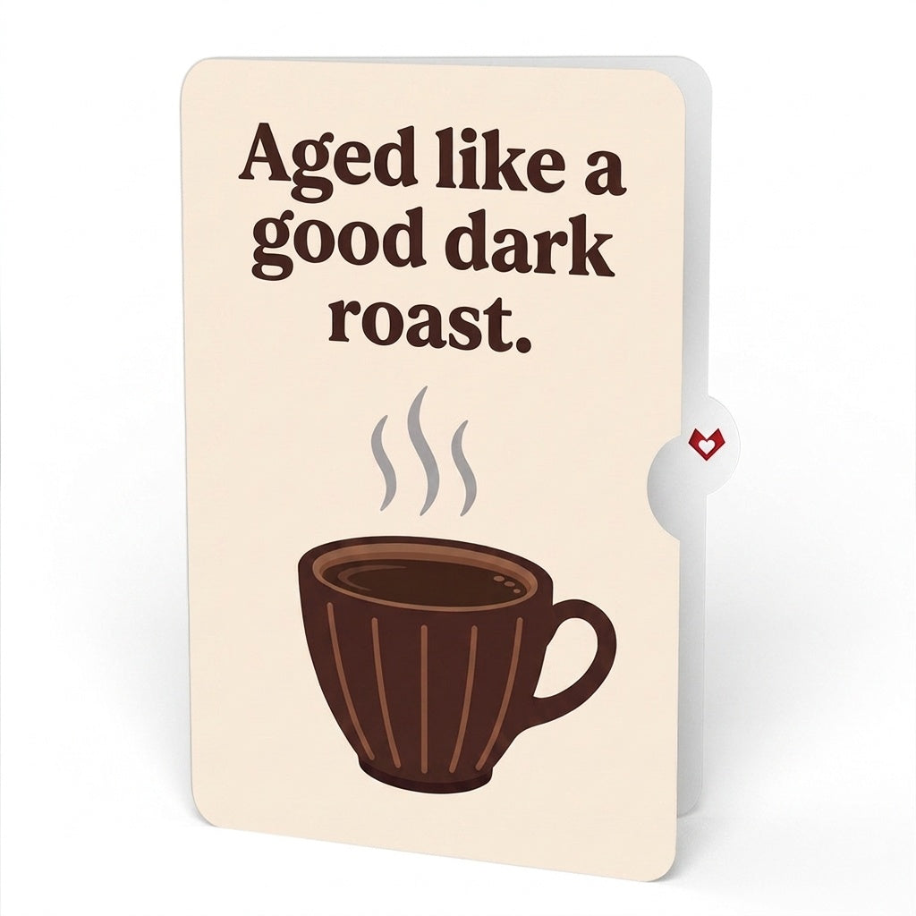 Coffee Cup Birthday Pop-Up Card and Dark Roast Sentiment Set