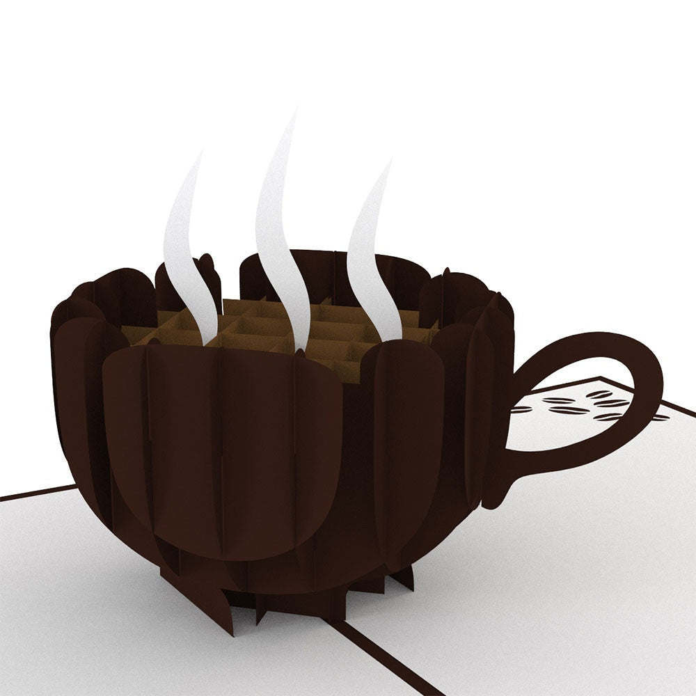 Coffee Cup Birthday Pop-Up Card and Bold Bitter Sentiment Set