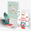 Classic Sewing Machine Birthday Pop-Up Card and Aging Seamlessly Sentiment Set